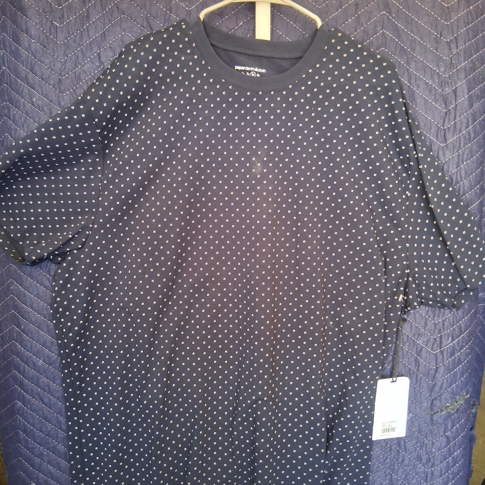 Men's Short Sleeve Navy Dot Tee